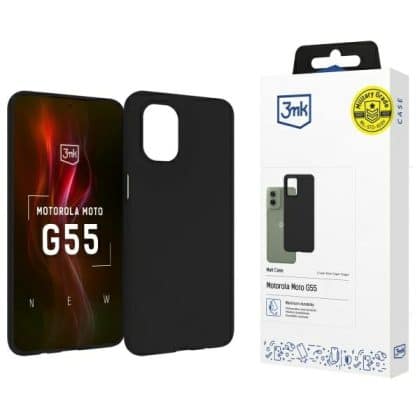 3MK Matt Case - θήκη για Motorola Moto G55 - Μαύρο