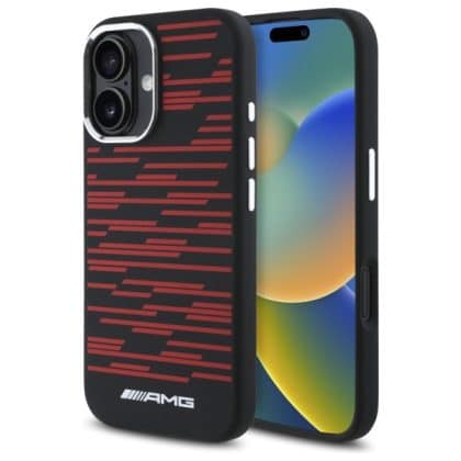 Mercedes Silicone Graphics MagSafe - θήκη για Apple iPhone 16 - Μαύρο