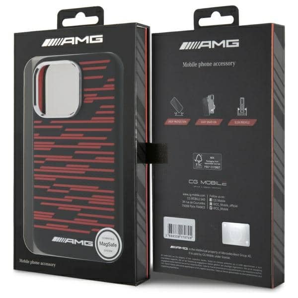 AMG Silicone Graphics MagSafe - θήκη για Apple iPhone 16 Pro - Μαύρο - Image 8