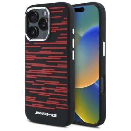 AMG Silicone Graphics MagSafe - θήκη για Apple iPhone 16 Pro Max - Μαύρο