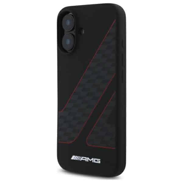 Mercedes Checkered Flag Pattern MagSafe - θήκη για Apple iPhone 16 - Μαύρο - Image 2