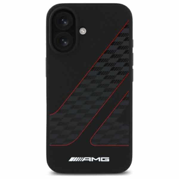 Mercedes Checkered Flag Pattern MagSafe - θήκη για Apple iPhone 16 - Μαύρο - Image 3