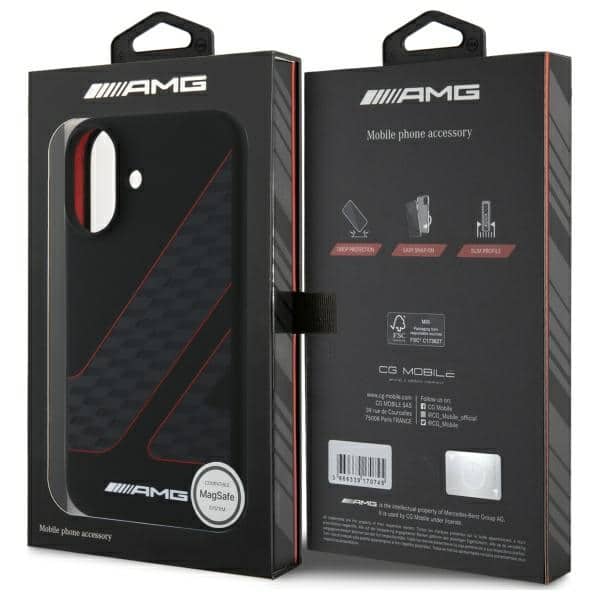 Mercedes Checkered Flag Pattern MagSafe - θήκη για Apple iPhone 16 - Μαύρο - Image 8