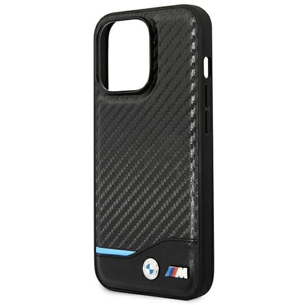 BMW Leather Carbon - θήκη για Apple iPhone 14 Pro - Μαύρο - Image 6