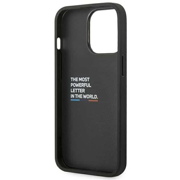 BMW Leather Carbon - θήκη για Apple iPhone 14 Pro - Μαύρο - Image 7