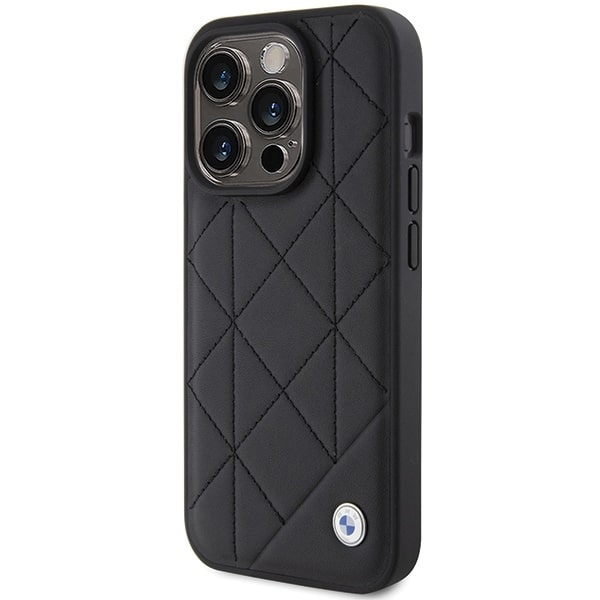 BMW Leather Quilted - θήκη για Apple iPhone 15 Pro Max - Μαύρο - Image 2