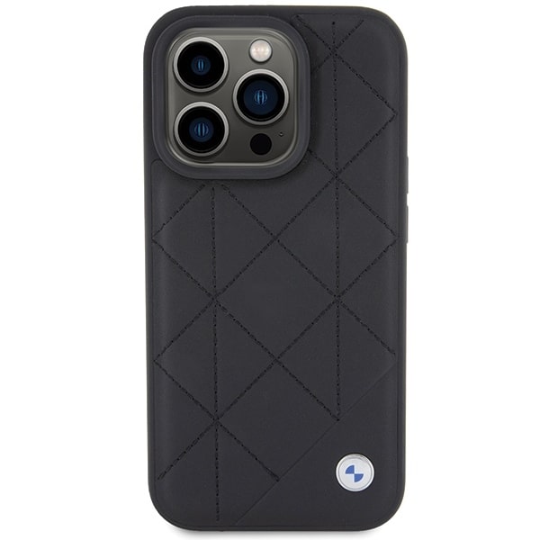BMW Leather Quilted - θήκη για Apple iPhone 15 Pro Max - Μαύρο - Image 3