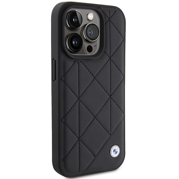 BMW Leather Quilted - θήκη για Apple iPhone 15 Pro Max - Μαύρο - Image 4