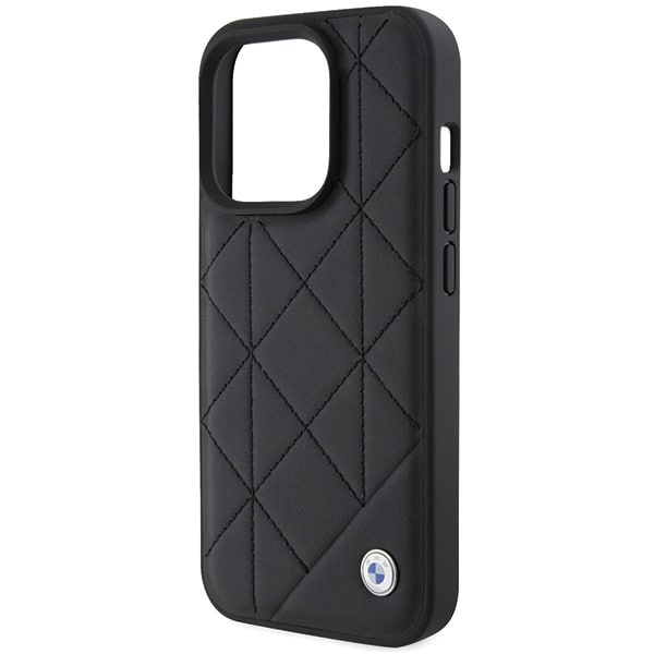 BMW Leather Quilted - θήκη για Apple iPhone 15 Pro Max - Μαύρο - Image 6