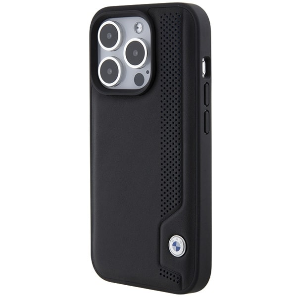 BMW Leather Blue Dots - θήκη για Apple iPhone 15 Pro Max - Μαύρο - Image 2