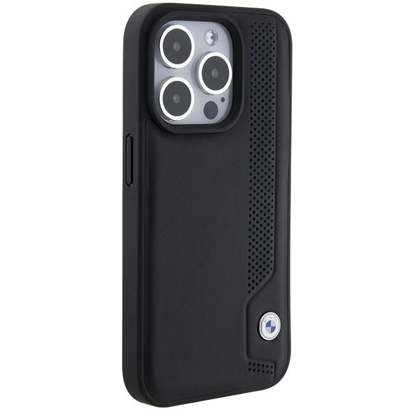 BMW Leather Blue Dots - θήκη για Apple iPhone 15 Pro Max - Μαύρο - Image 4