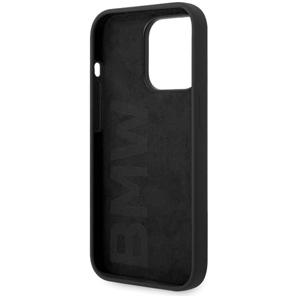 BMW Silicone Metal Logo - θήκη για Apple iPhone 15 Pro - Μαύρο - Image 7