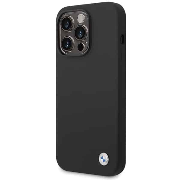 BMW Silicone Metal Logo - θήκη για Apple iPhone 15 Pro Max - Μαύρο - Image 2
