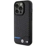 BMW Leather Carbon MagSafe - θήκη για Apple iPhone 15 Pro Max - Μαύρο - Image 2