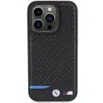 BMW Leather Carbon MagSafe - θήκη για Apple iPhone 15 Pro Max - Μαύρο - Image 3