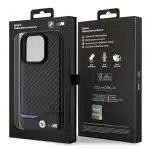 BMW Leather Carbon MagSafe - θήκη για Apple iPhone 15 Pro Max - Μαύρο - Image 8