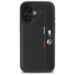 BMW M Perforated Tricolor Detail Line - θήκη για Apple iPhone 16 - Μαύρο - Image 3