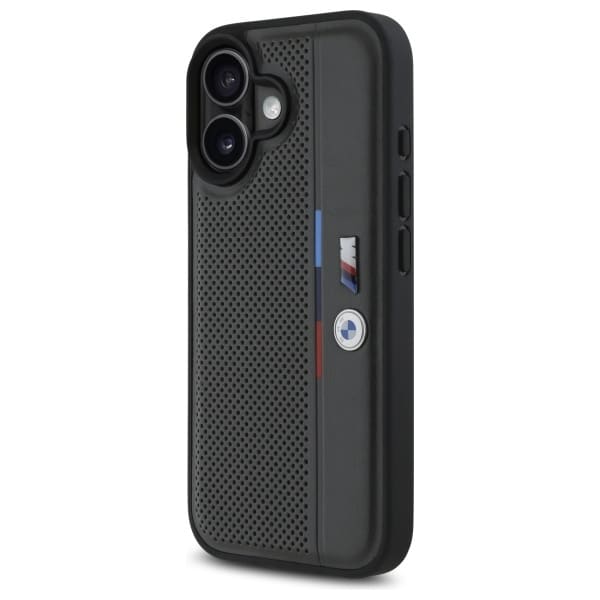 BMW M Perforated Tricolor Detail Line - θήκη για Apple iPhone 16 - Γκρι - Image 2