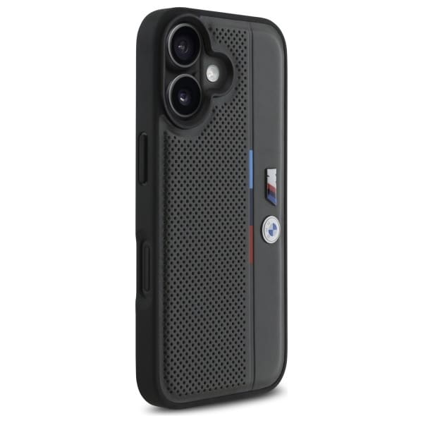 BMW M Perforated Tricolor Detail Line - θήκη για Apple iPhone 16 - Γκρι - Image 4