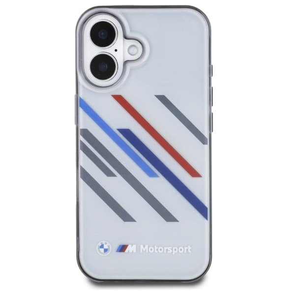 BMW Motorsport IML Random Stripes - θήκη για Apple iPhone 16 Plus - Γκρι - Image 3