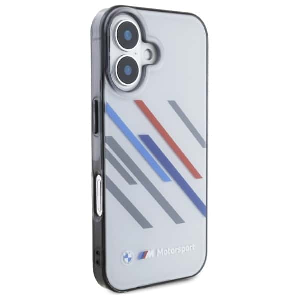 BMW Motorsport IML Random Stripes - θήκη για Apple iPhone 16 Plus - Γκρι - Image 4