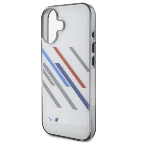 BMW Motorsport IML Random Stripes - θήκη για Apple iPhone 16 Plus - Γκρι - Image 6