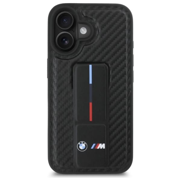 BMW M Grip Stand Smooth and Carbon - θήκη για Apple iPhone 16 - Μαύρο - Image 3