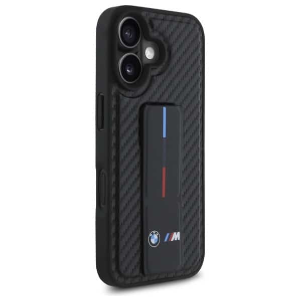 BMW M Grip Stand Smooth and Carbon - θήκη για Apple iPhone 16 - Μαύρο - Image 4