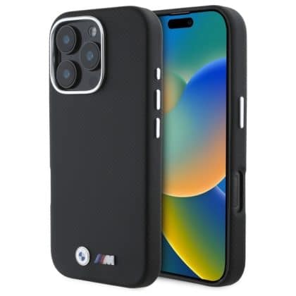BMW M Edition Kevlar wrapped metal - θήκη για Apple iPhone 16 Pro Max - Μαύρο