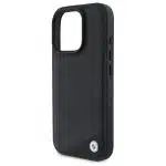 BMW Sign Leather Crossing Lines Pattern - θήκη για Apple iPhone 16 Pro Max - Μαύρο - Image 6