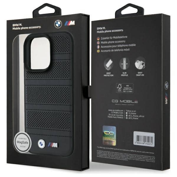 BMW M Perforated And Stitched Line MagSafe - θήκη για Apple iPhone 16 Pro Max - Μαύρο - Image 8