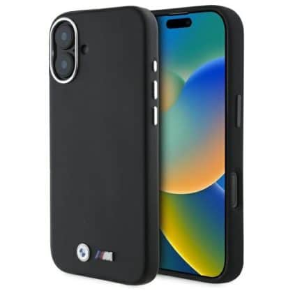 BMW M Smooth Full Wrapped Metal MagSafe - θήκη για Apple iPhone 16 Plus - Μαύρο