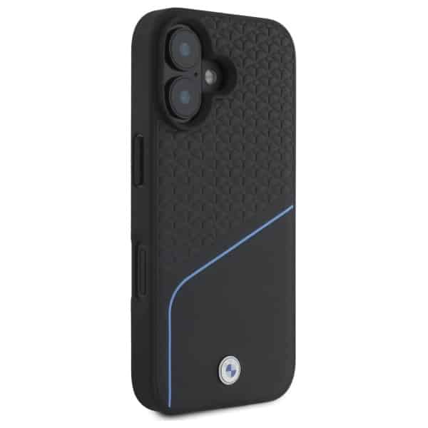 BMW Sign Leather Textured And Line MagSafe - θήκη για Apple iPhone 16 - Μαύρο - Image 4