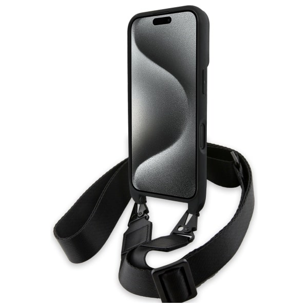 BMW M Edition Carbon Stripe & Strap - θήκη για Apple iPhone 16 - Μαύρο - Image 4