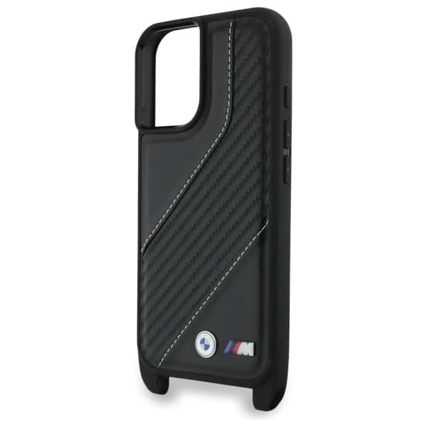 BMW M Edition Carbon Stripe & Strap - θήκη για Apple iPhone 16 - Μαύρο - Image 5