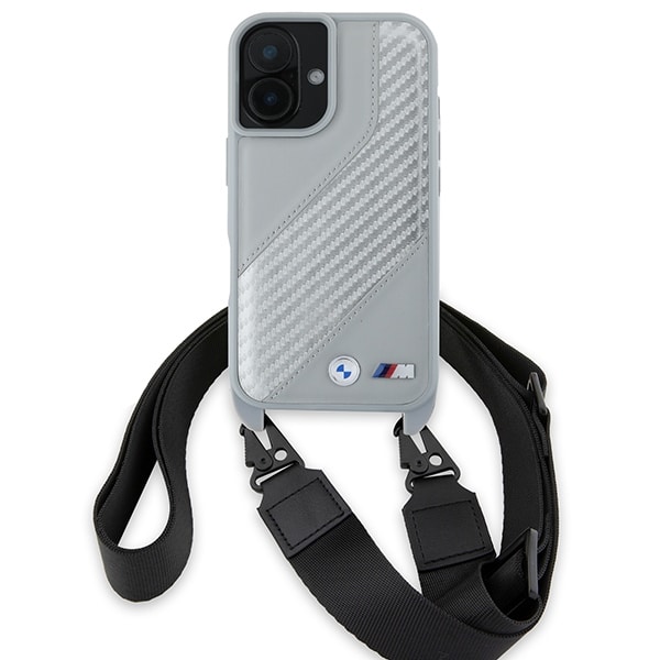 BMW M Edition Carbon Stripe & Strap - θήκη για Apple iPhone 16 - Γκρι - Image 2