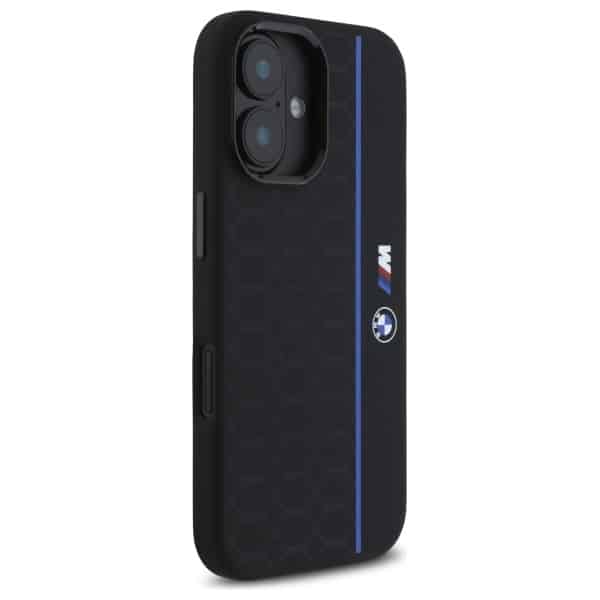 BMW Silicone Hexagon Blue Line MagSafe - θήκη για Apple iPhone 16 - Μαύρο - Image 4
