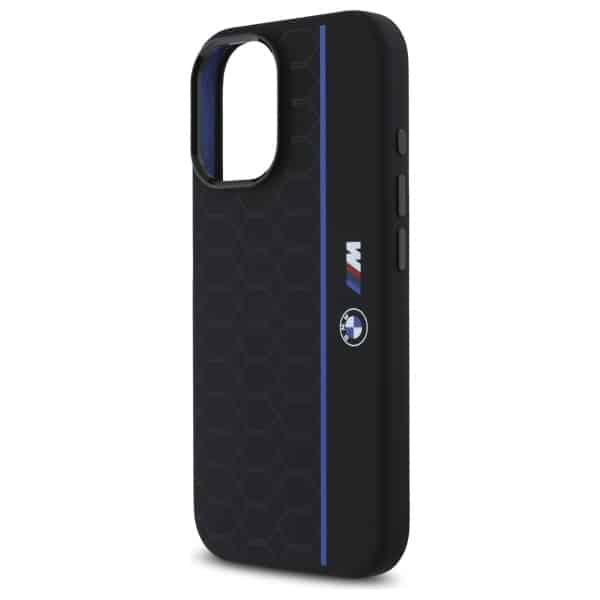 BMW Silicone Hexagon Blue Line MagSafe - θήκη για Apple iPhone 16 - Μαύρο - Image 6