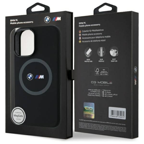 BMW Silicone Printed Ring MagSafe - θήκη για Apple iPhone 16 - Μαύρο - Image 8