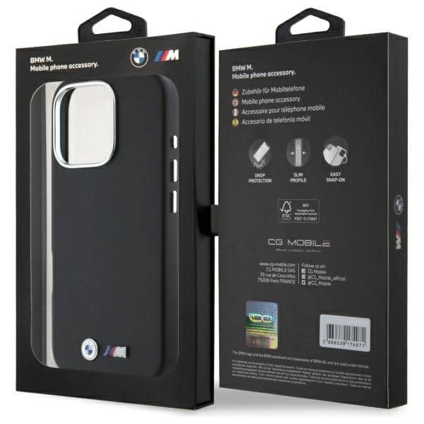 BMW M Smooth Full Wrapped Metal - θήκη για Apple iPhone 16 Pro - Μαύρο - Image 8