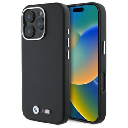 BMW M Smooth Full Wrapped Metal - θήκη για Apple iPhone 16 Pro - Μαύρο