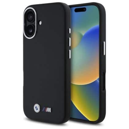 BMW M Smooth Full Wrapped Metal - θήκη για Apple iPhone 16 - Μαύρο