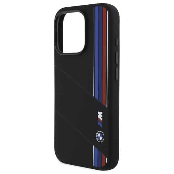 BMW Silicone Cut Tricolor Lines MagSafe - θήκη για Apple iPhone 16 Pro - Μαύρο - Image 6