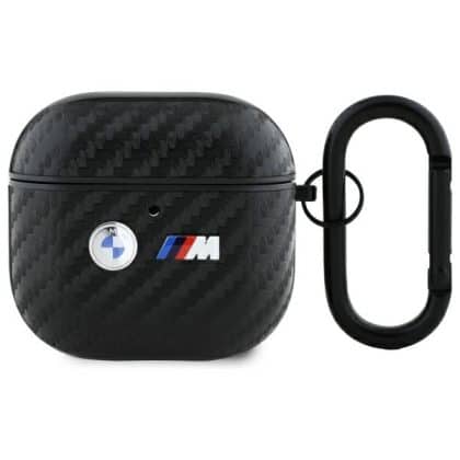BMW BMA4WMPUCA2 Θήκη AirPods 4 μαύρη/black Carbon Double Metal Logo