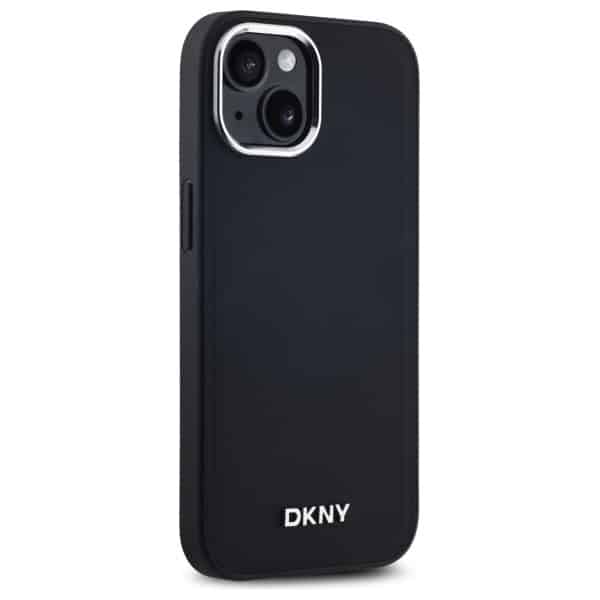 DKNY Plain Logo MagSafe - θήκη για Apple iPhone 15 - Μαύρο - Image 4