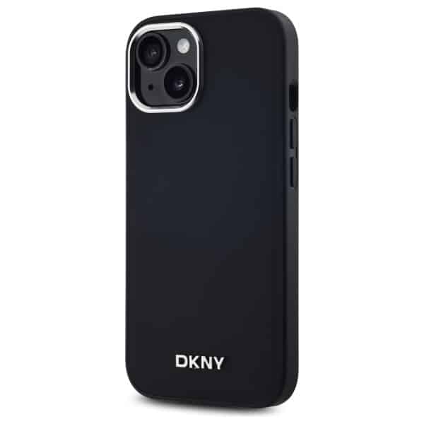 DKNY Απλό Ασημένιο Λογότυπο MagSafe - θήκη για Apple iPhone 15 Plus - Μαύρο - Image 2