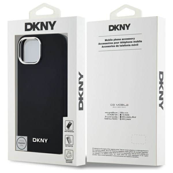 DKNY Απλό Ασημένιο Λογότυπο MagSafe - θήκη για Apple iPhone 15 Plus - Μαύρο - Image 8
