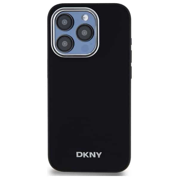 DKNY Απλό Ασημένιο Λογότυπο - θήκη για Apple iPhone 15 Pro - Μαύρο - Image 3