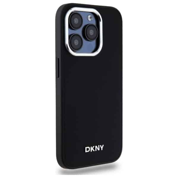 DKNY Απλό Ασημένιο Λογότυπο - θήκη για Apple iPhone 15 Pro - Μαύρο - Image 4
