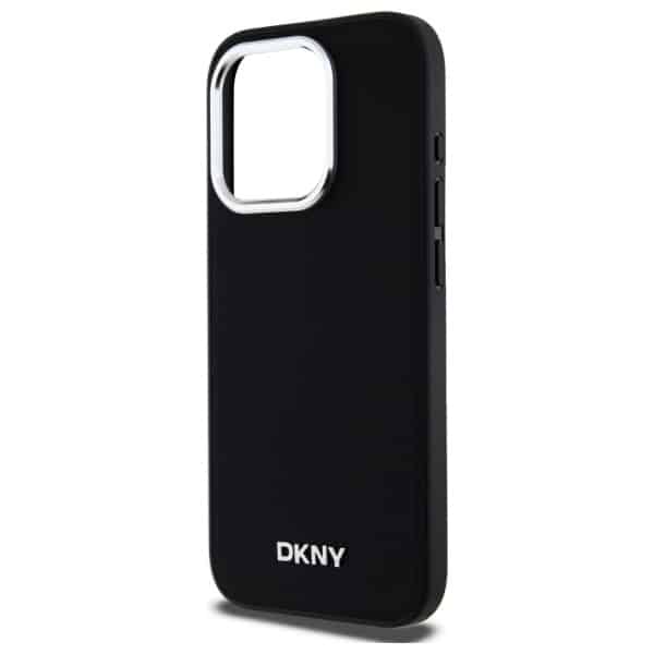 DKNY Απλό Ασημένιο Λογότυπο - θήκη για Apple iPhone 15 Pro - Μαύρο - Image 6